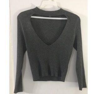 Forever 21 knit cropped jumper/sweater size Large